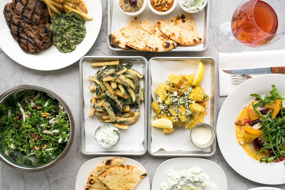 Echoes Cafe food spread