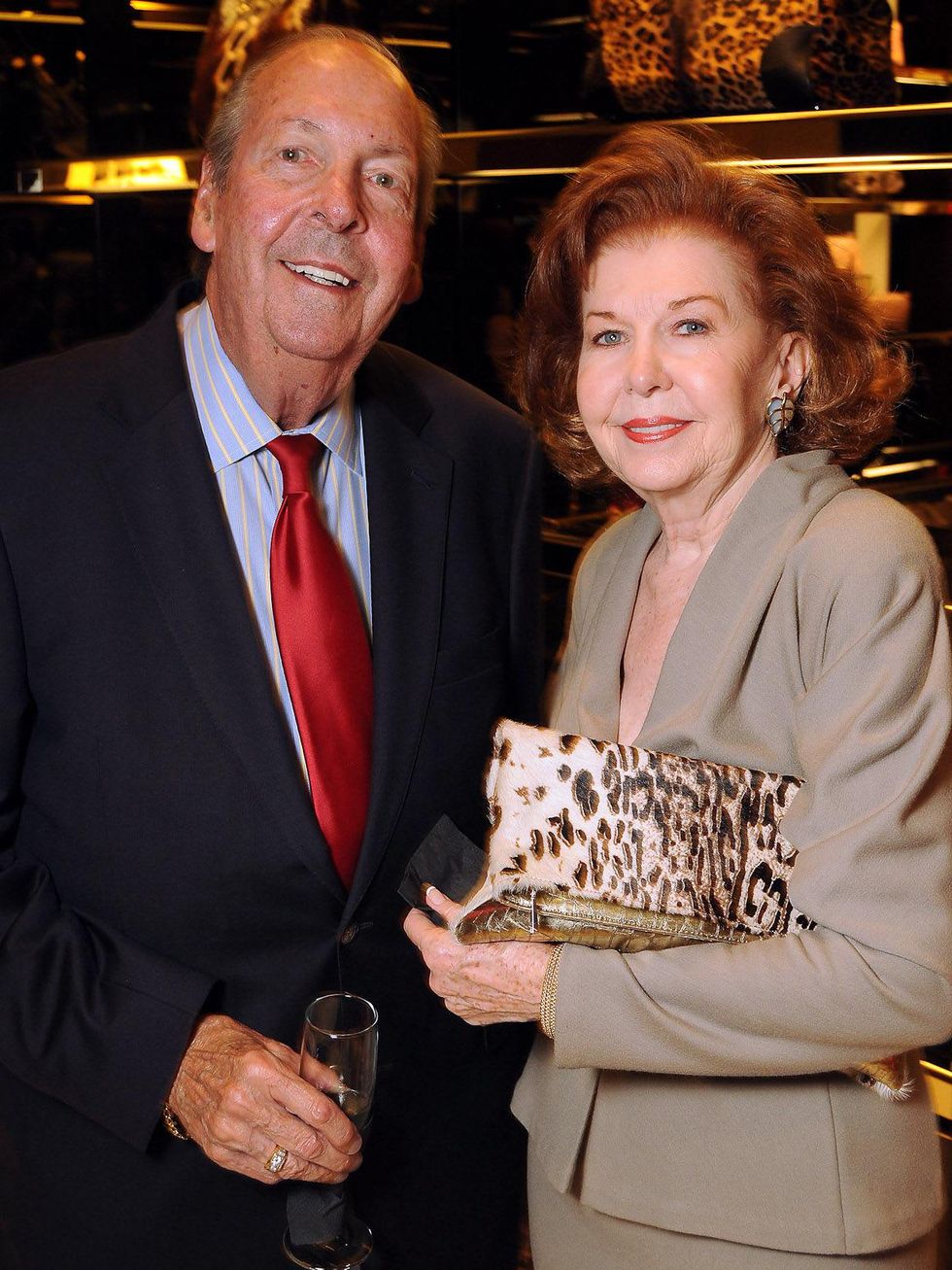 Ed and Dianne McDonough at the Gucci Alley Theatre cocktail party October 2013