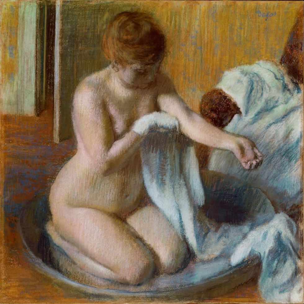 Edgar Degas, Woman in a Tub, c. 1883, pastel on paper, Tate, London, bequeathed by Mrs A. F. Kessler 1983