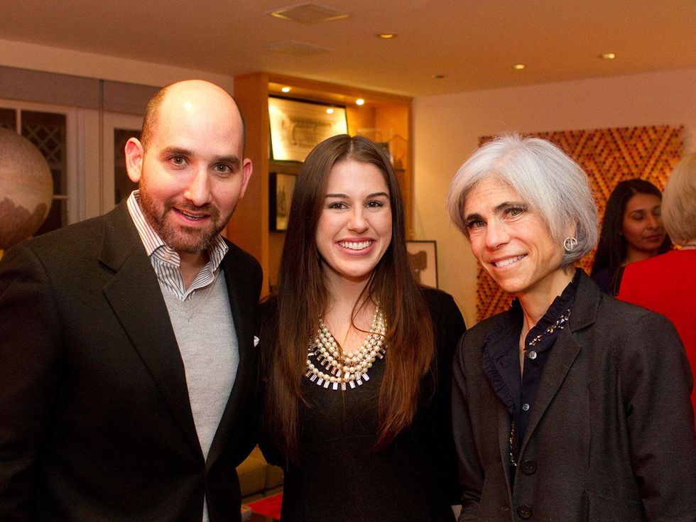 Eduardo Garza, from left, Jessica Crute and Judy Nyquist at the Aga Khan Foundation presentation January 2014