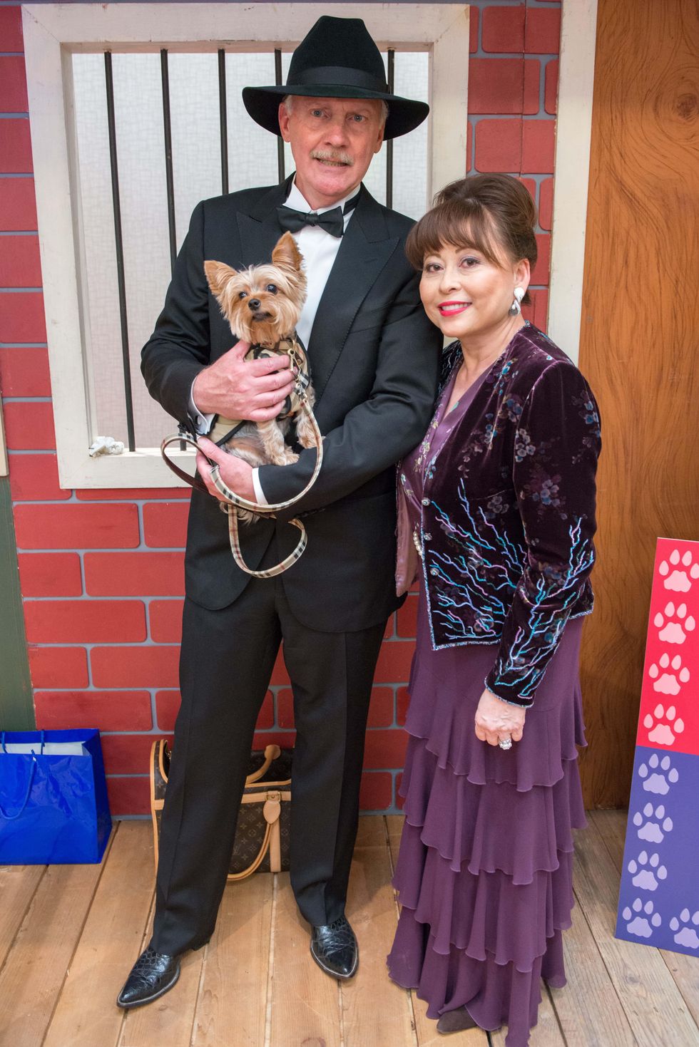 Edward and Rini Ziegler with Winston at the Citizens for Animal Protection Gala November 2014