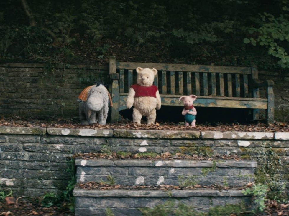 Eeyore, Pooh, and Piglet in Christopher Robin