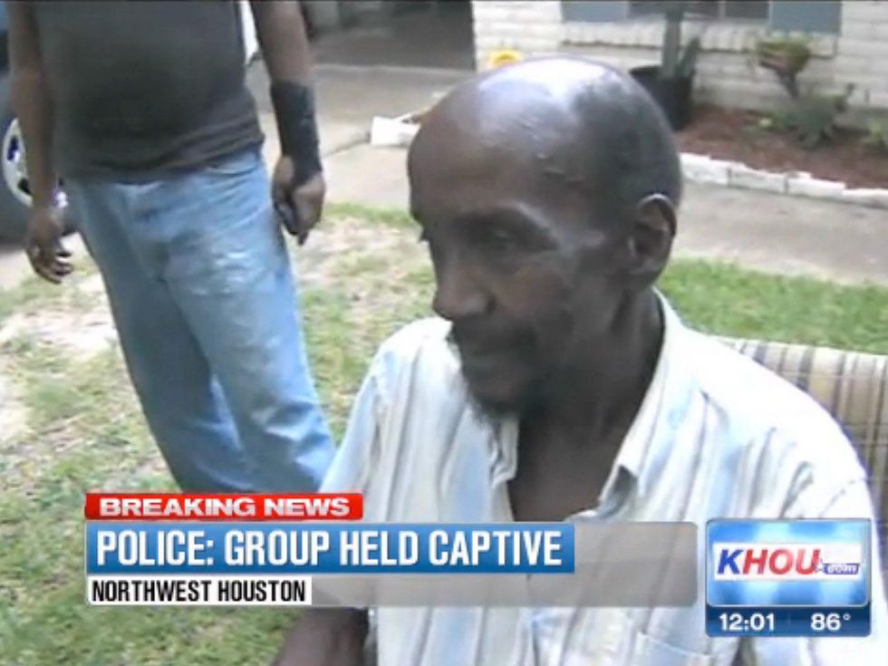 eight people found held captive in Houston home July 2013 MAN