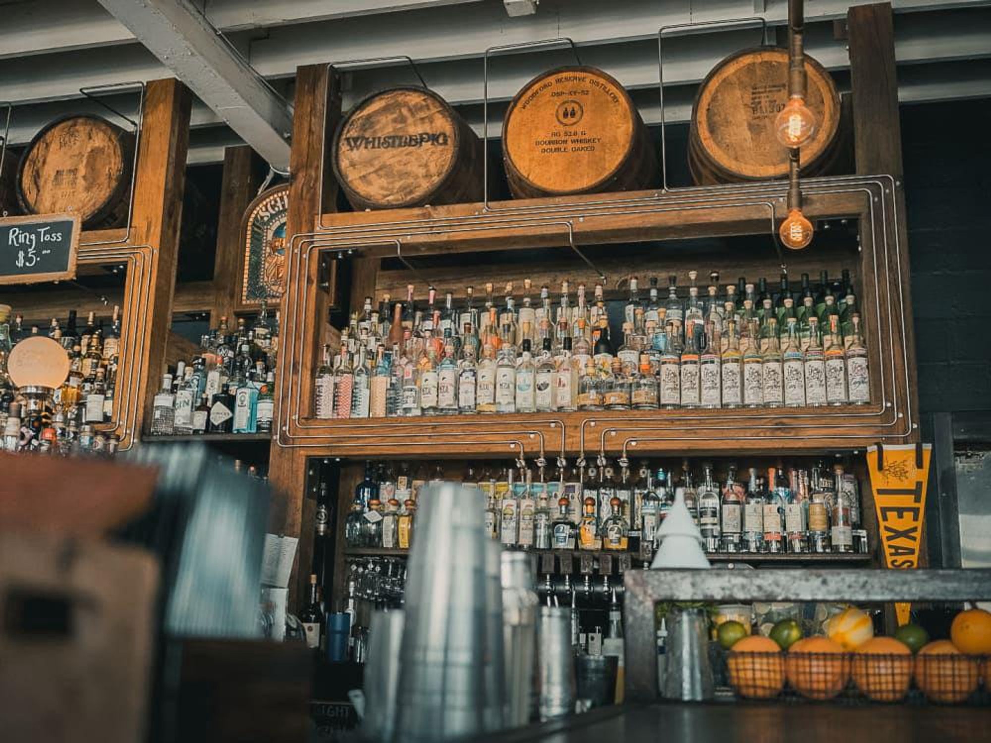 Eight Row Flint back bar