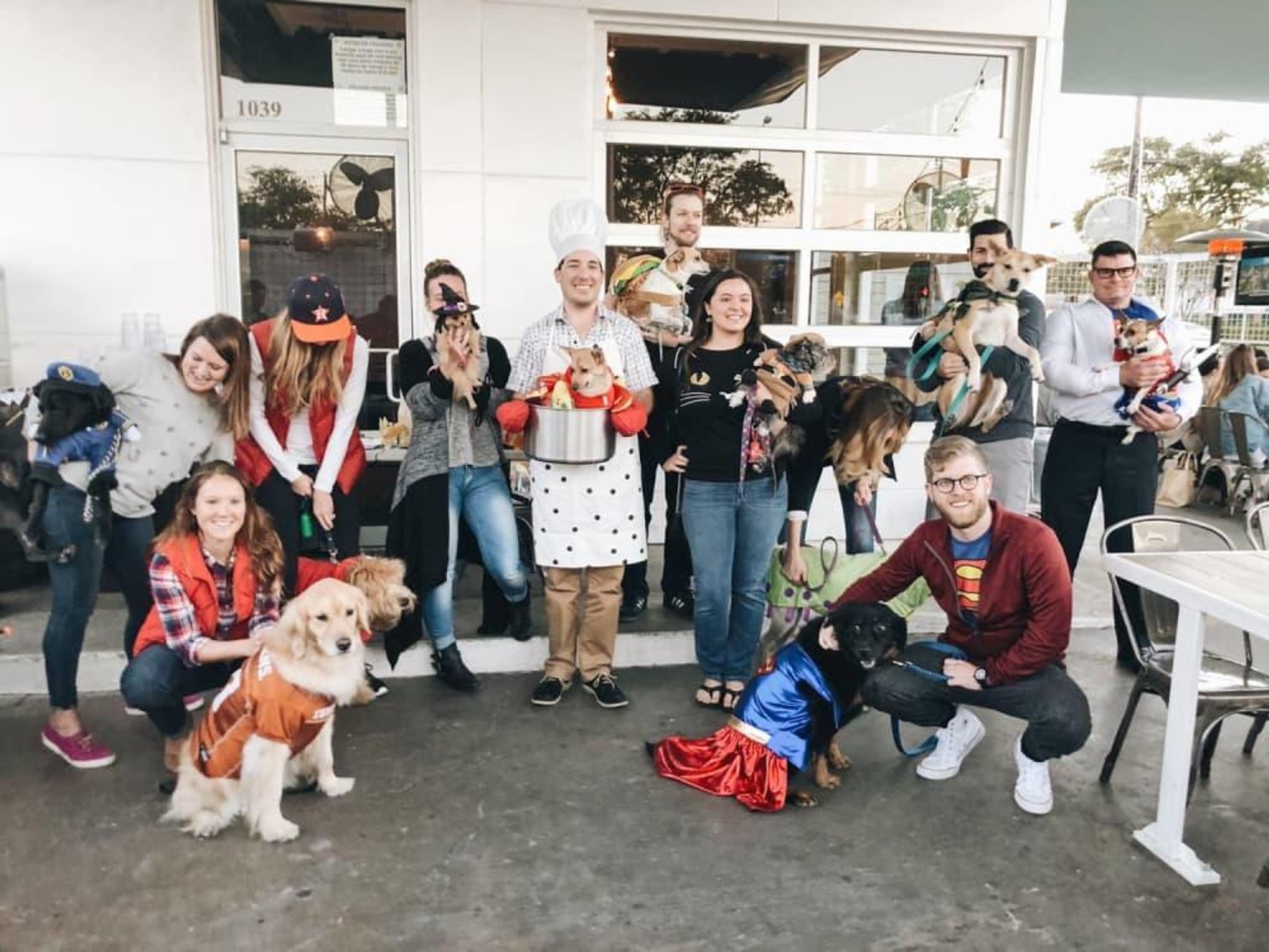 Eight Row Flint dog costume content