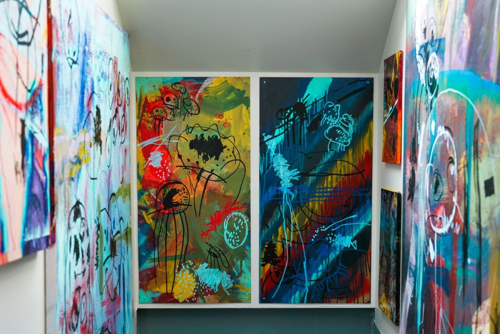 Eight Row Flint east end mural