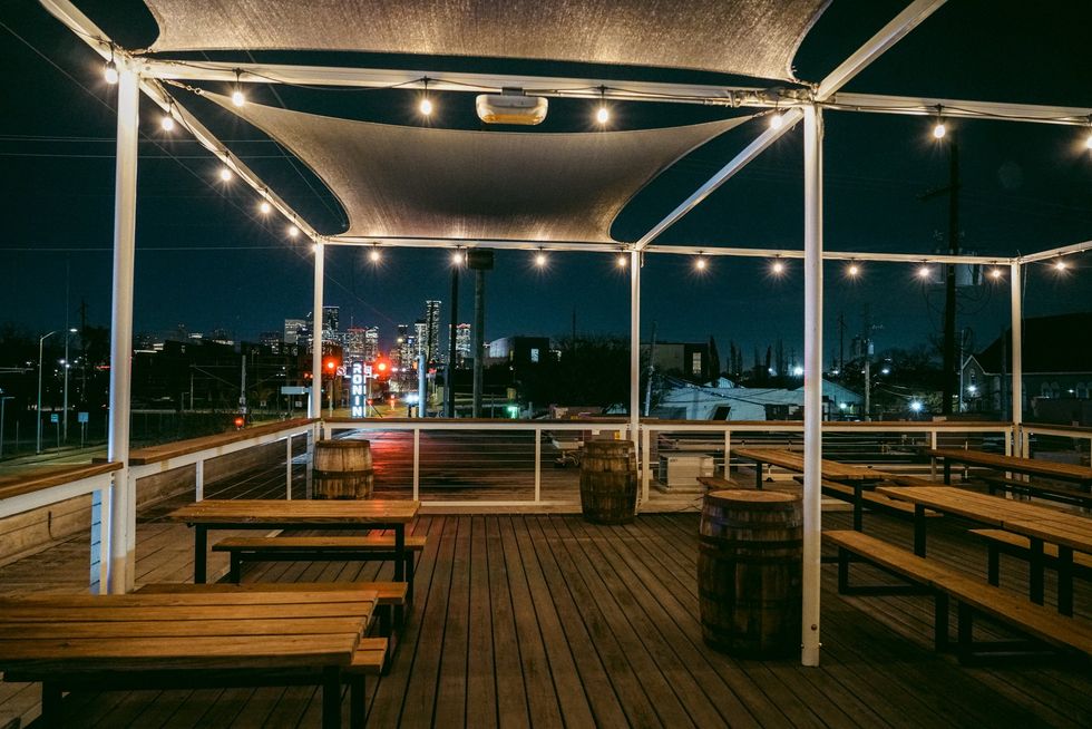 Eight Row Flint east end rooftop patio