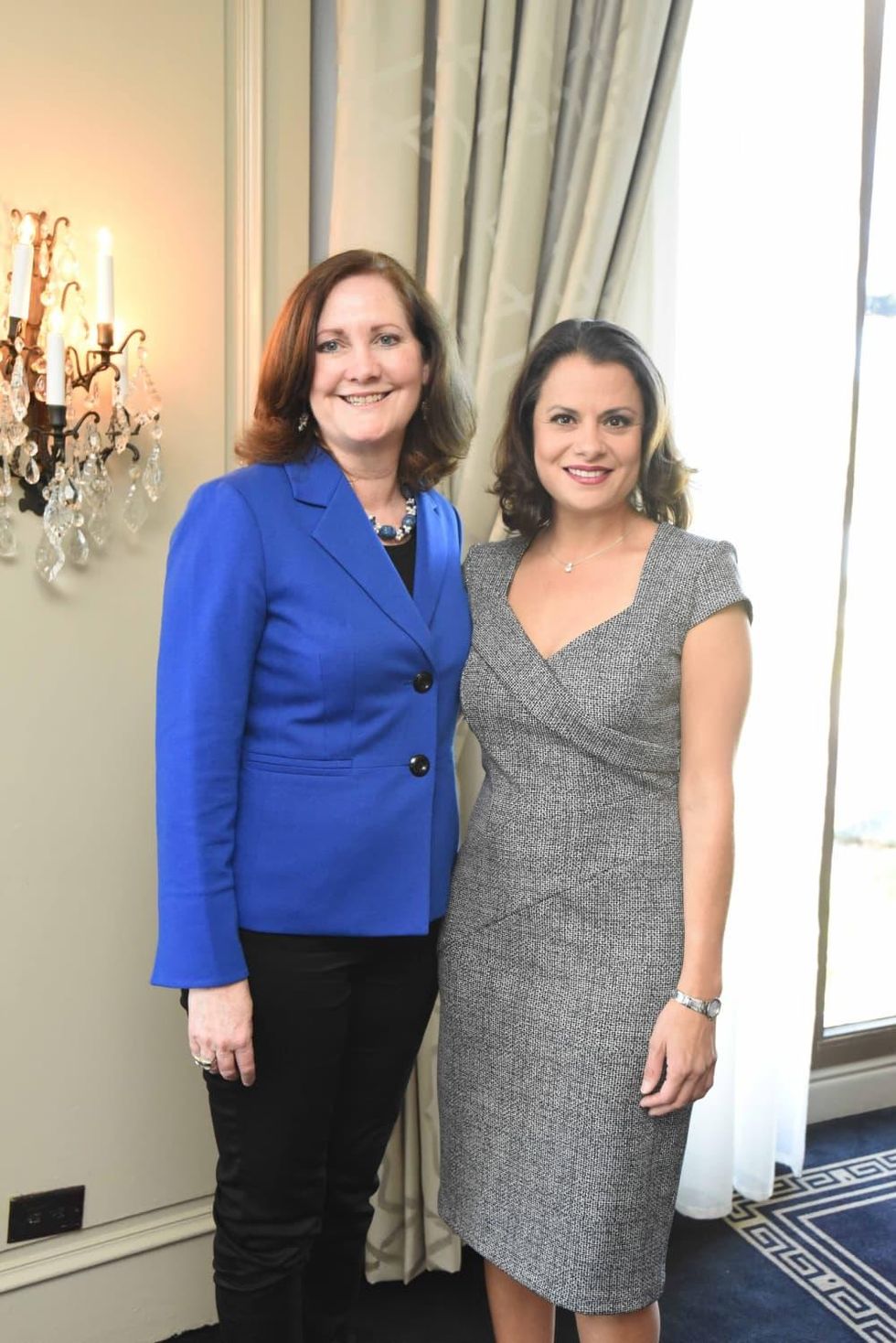 El Centro luncheon, Feb. 2016, Diane Englet, Marcie Mir