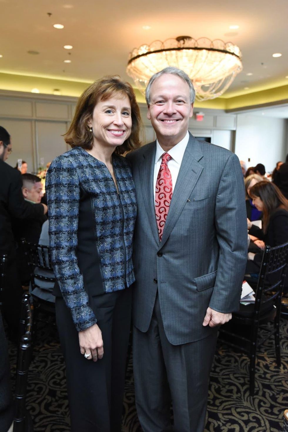 El Centro luncheon, Feb. 2016, Dr. Julie Boom, Dr. Marc Boom