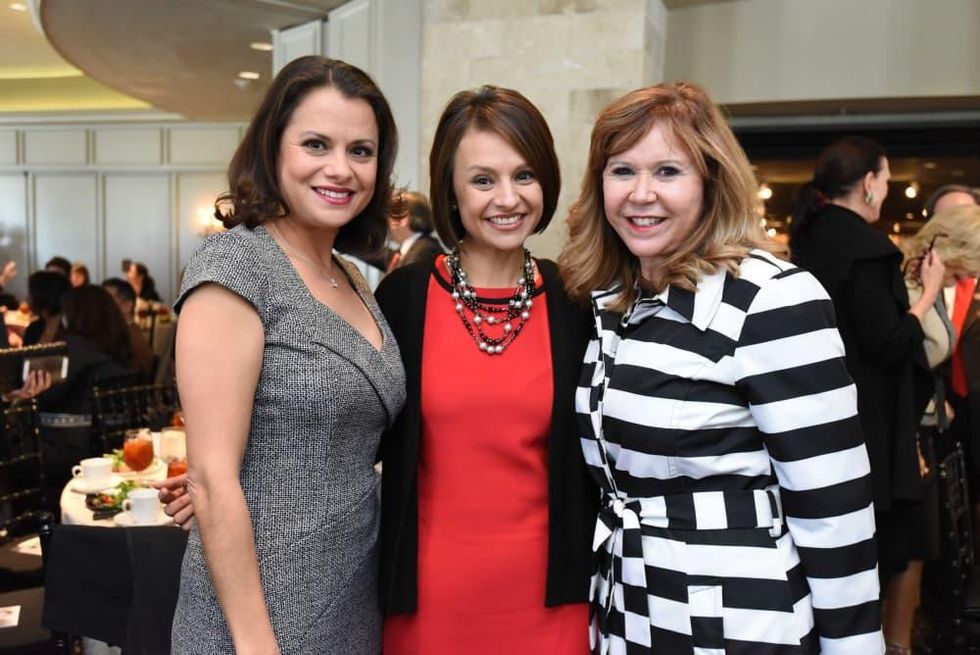 El Centro luncheon, Feb. 2016, Marcie Mir, Emily Mir, Cyndy Garza Roberts