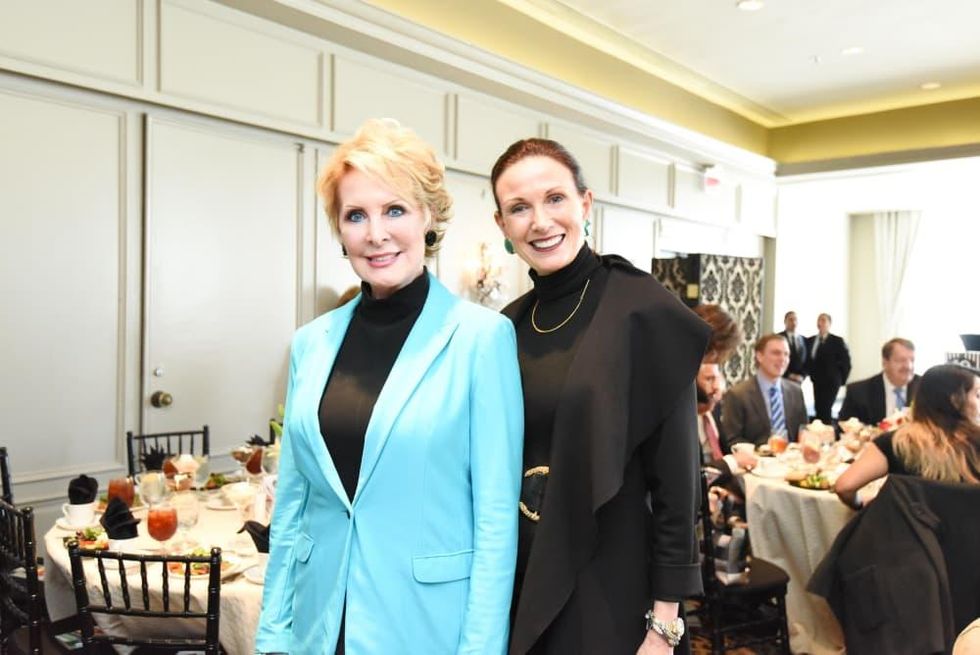 El Centro luncheon, Feb. 2016, Mary Ann Wilkins, Karen Love