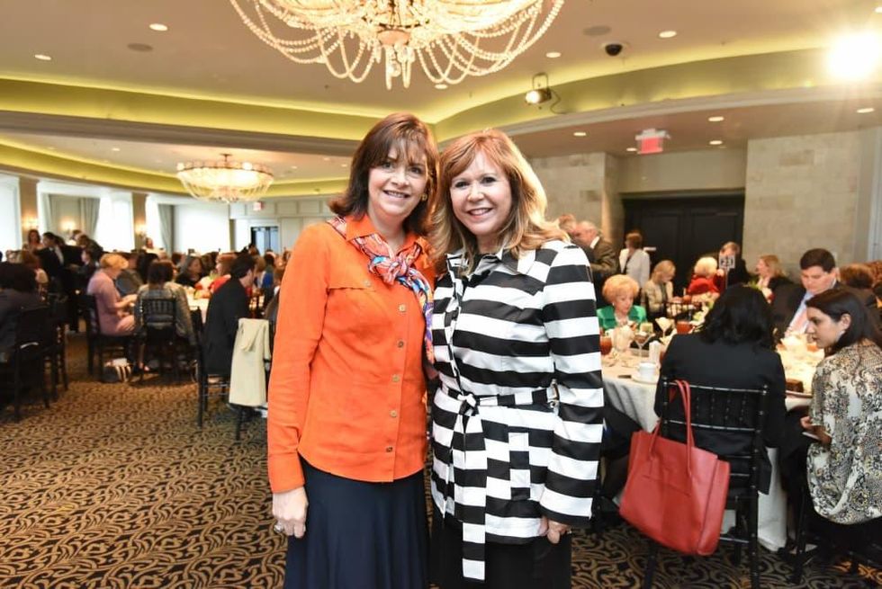 El Centro luncheon, Feb. 2016, Roxann Neumann, Cyndy Garza Roberts