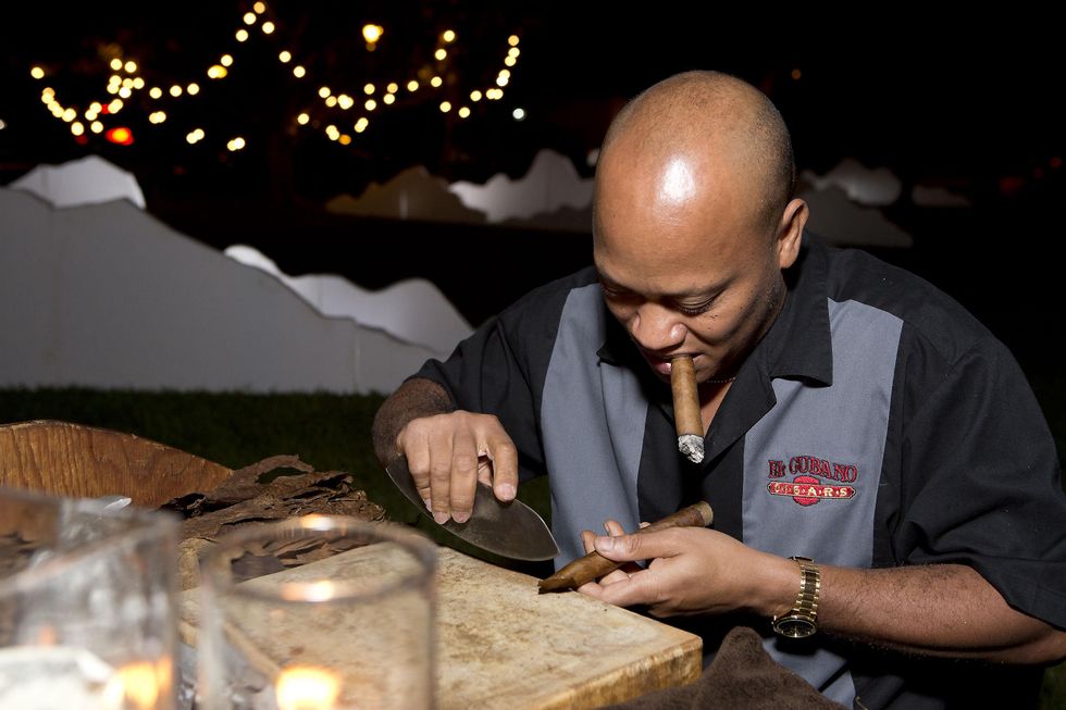 El Cubano Cigar Bar at the Rothko Chapel Moonrise Party October 2014