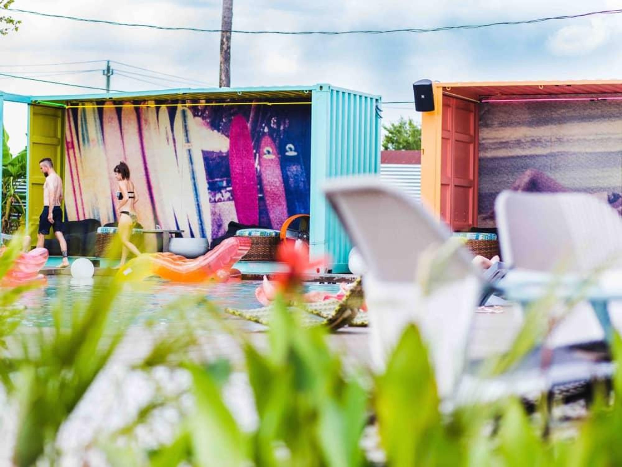 El Segundo Swim Club cabanas