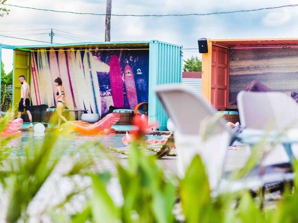 El Segundo Swim Club cabanas