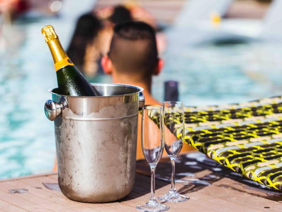 El Segundo Swim Club champagne bottle