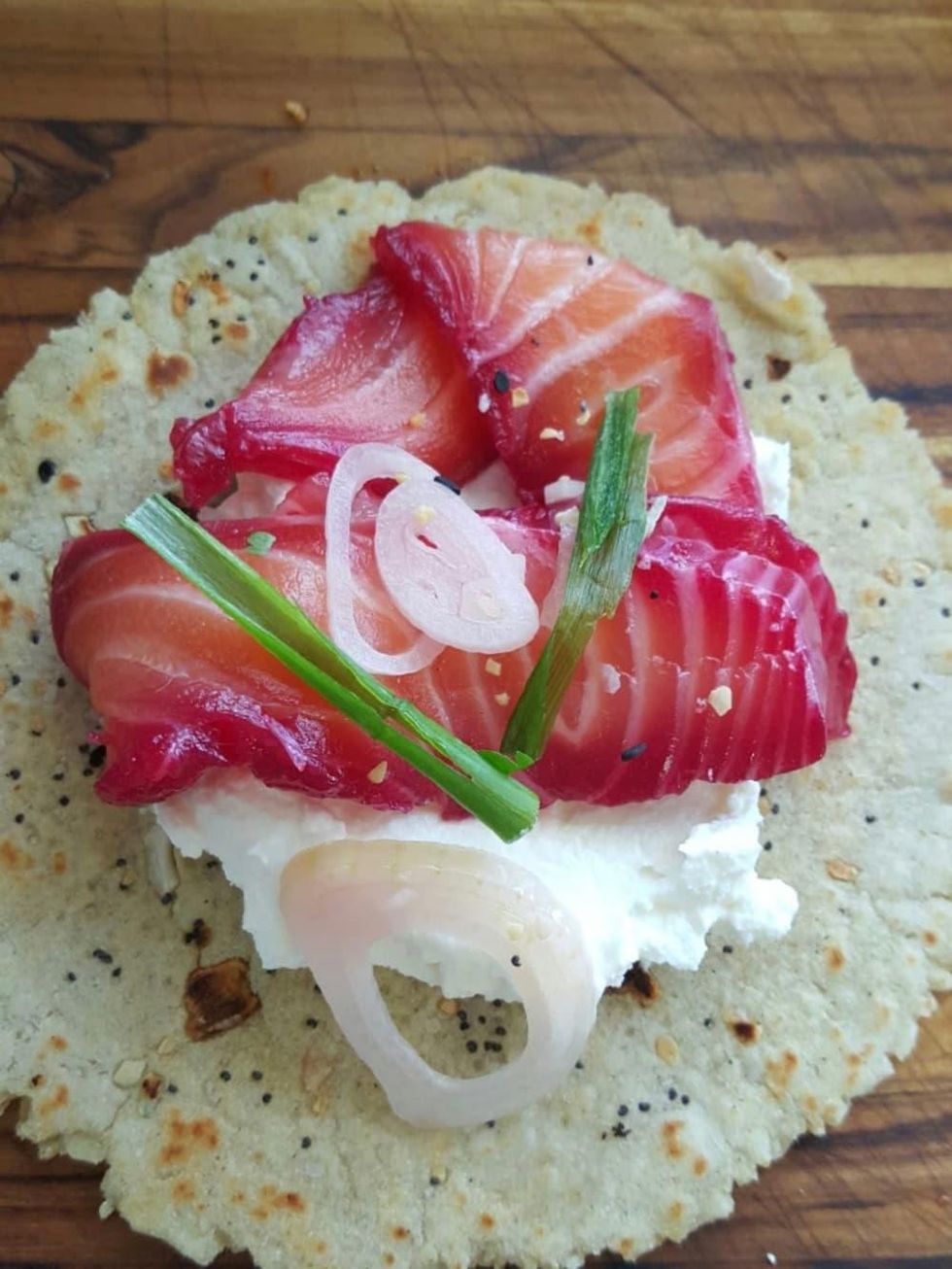 El Topo Truck gravlax taco