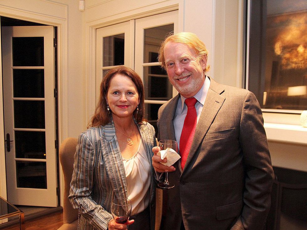 Elaine Finger and Harrison Williams at the Da Camera Opening Night party October 2013