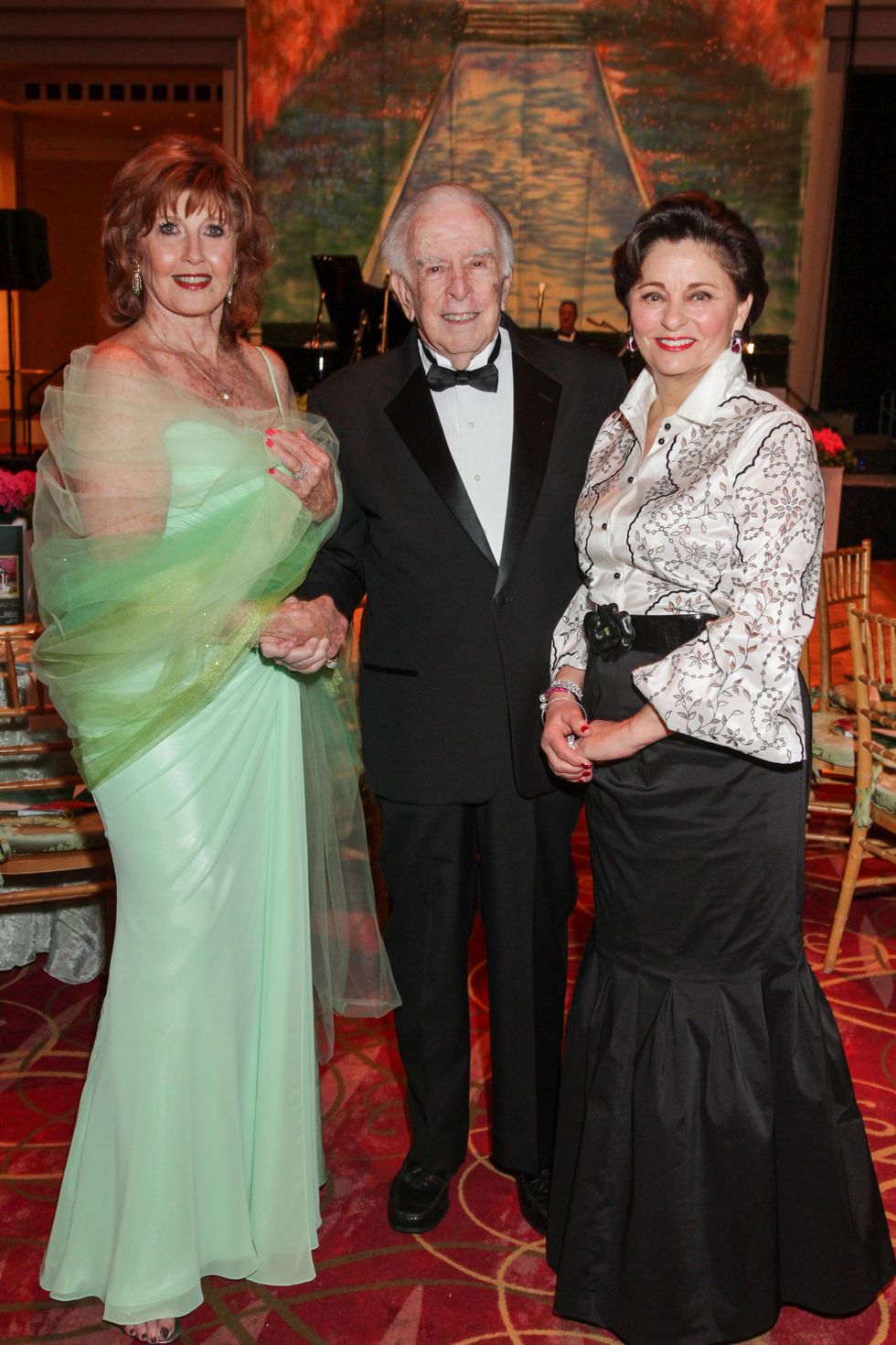 Eleanor Connan, Carlisle Floyd, Beth Madison, Moores School gala, March 2014