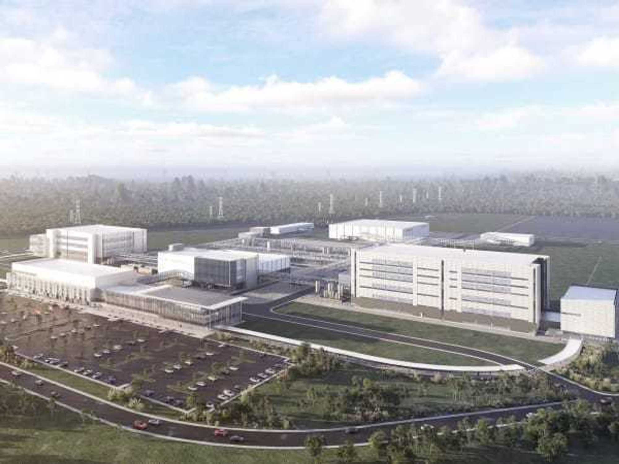 Eli Lilly pharmaceutical plant rendering Generation Park