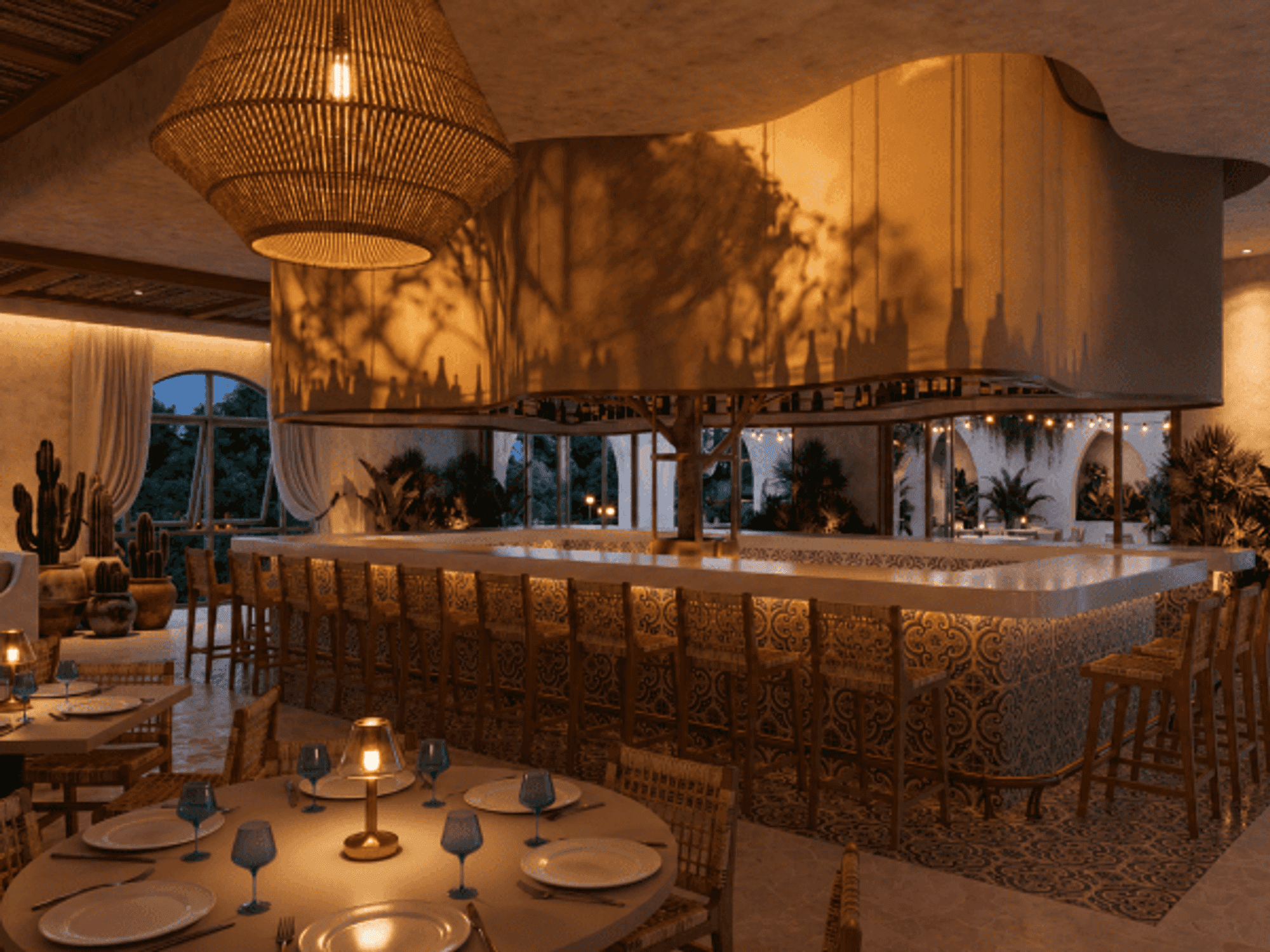 Elias Estiatorio Greek restaurant rendering