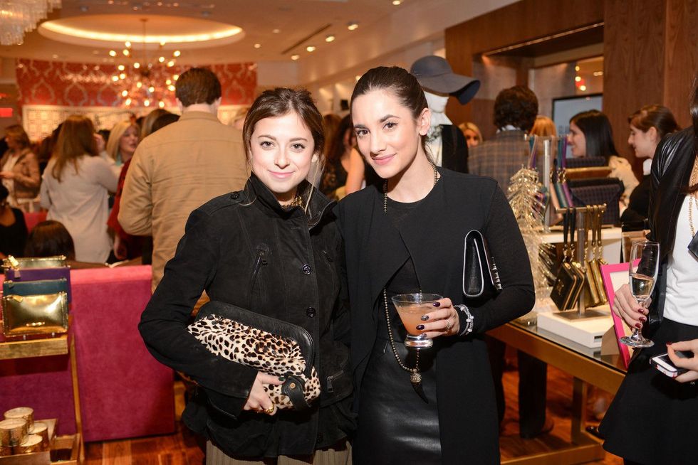 Elisabeth Webb, left, and Jessica Meyerson at the Elaine Turner BLVD Place Grand Opening Party December 2014