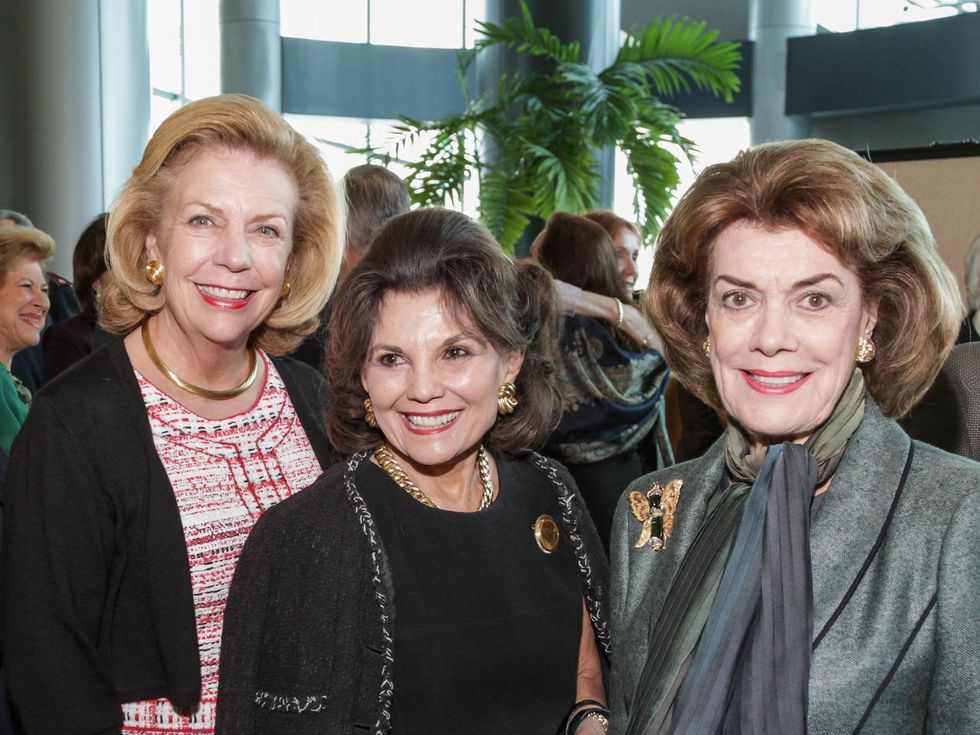 Elise Joesph, Linda McReynolds and Jeanie Kilroy-Wilson at the Salvation Army annual luncheon November 2014