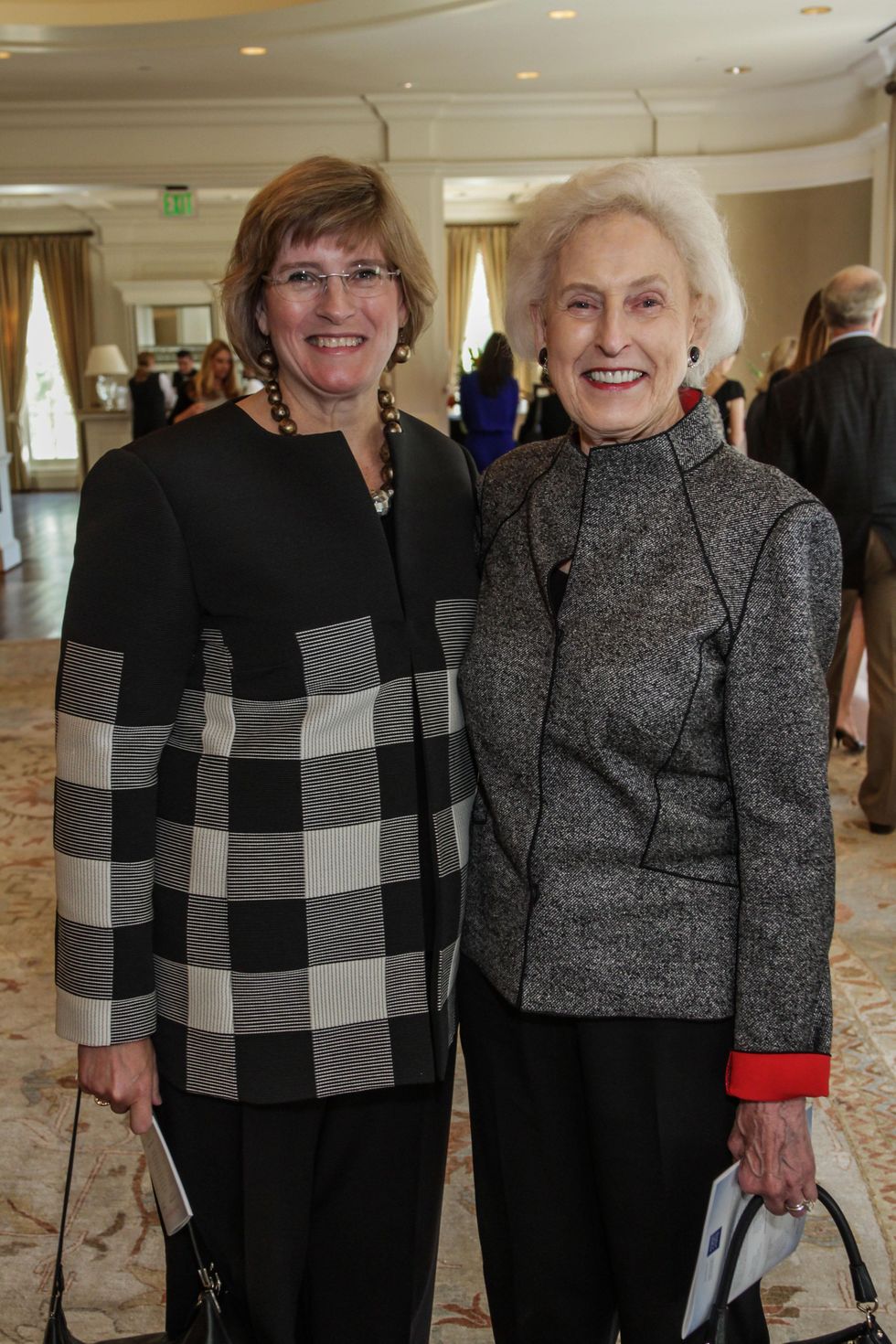 Elizabeth Brueggeman, left, and Janice Barrow at the Huffington Center on Aging luncheon October 2014