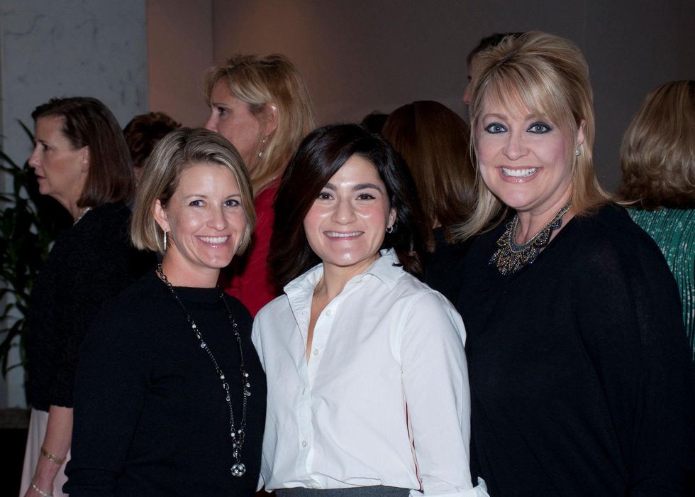 Elizabeth Kimzey, from left, Jordan Folloder and Cristina Cramer at the Spring Branch Education Foundation luncheon November 2014