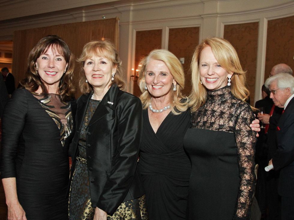 Elizabeth Stein, from left, Darelene Bisso, Denise Monteleone and Susan Krohn at the Best Cellars dinner.