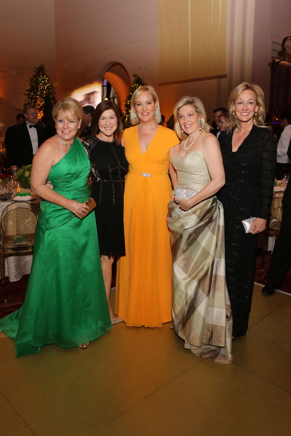 Elizabeth Vail, from left, Stephanie Shanks, NAME, Kathryn Smith and Robyn Vermeil at the Houston SPA Society for the Performing Arts Gala March 2015