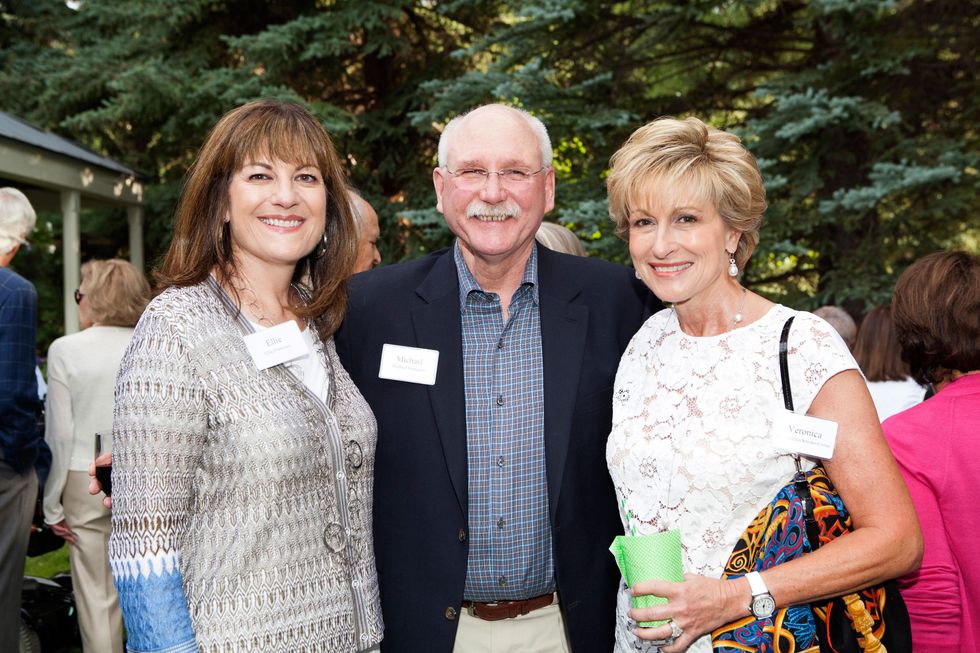 Ellie and Michael Francisco, from left, with Dr. Veronica Selinko-Curran at M.D. Anderson in Aspen July 2014
