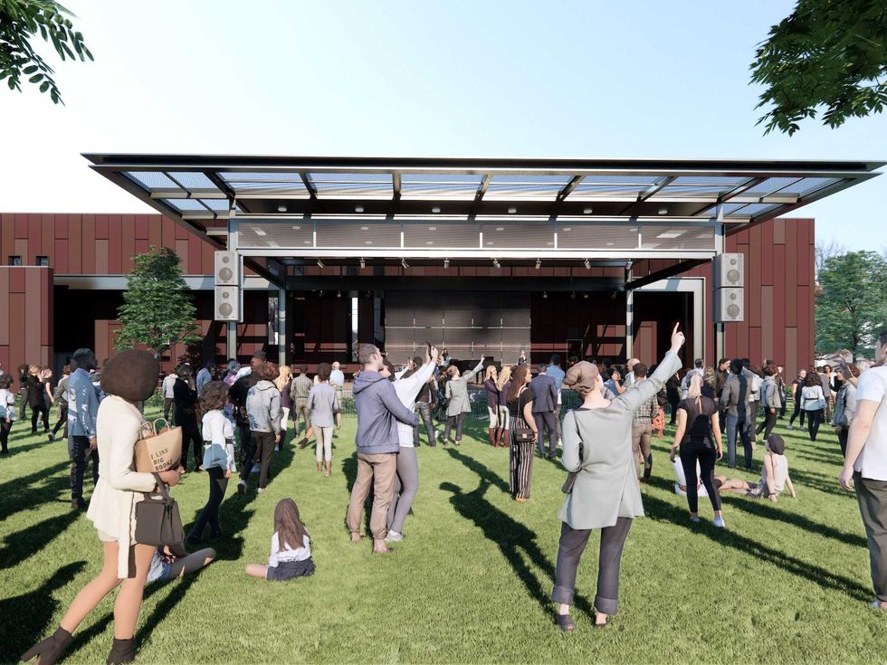 Emancipation Park stage rendering