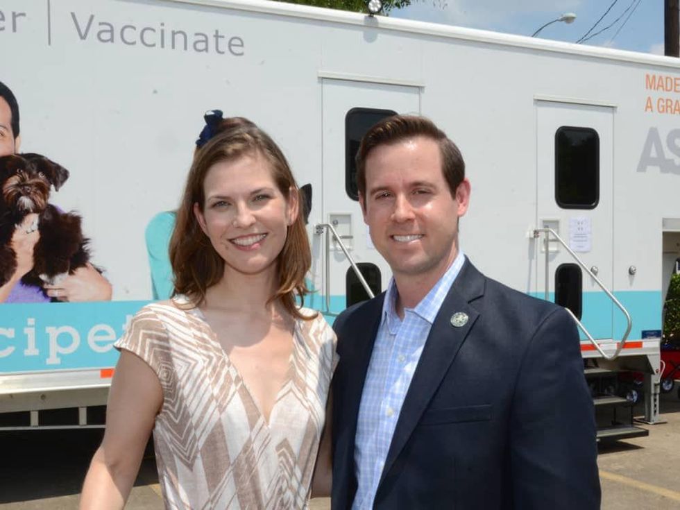 Emancipet Houston opening Emancipet founder and CEO Amy Mills, Chief Deputy City Controller Chris Brown