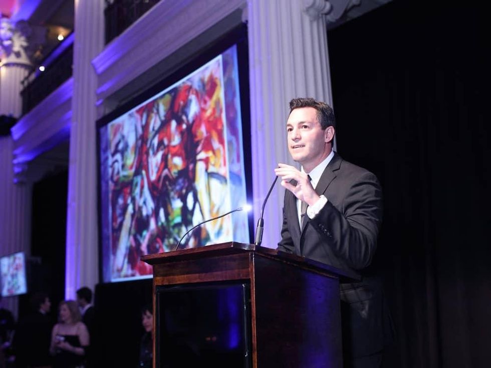 Emcee Andy Cerota at Denali Gala