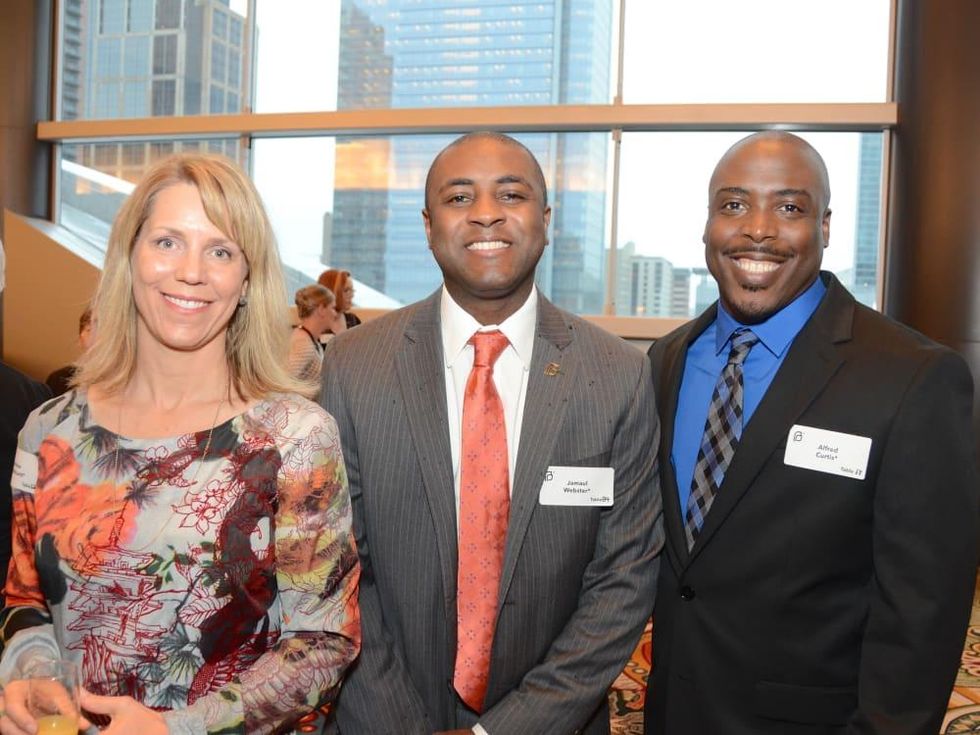 Emilee Whitehurst, Jamaul Webster, Alfred Curtis at Planned Parenthood luncheon