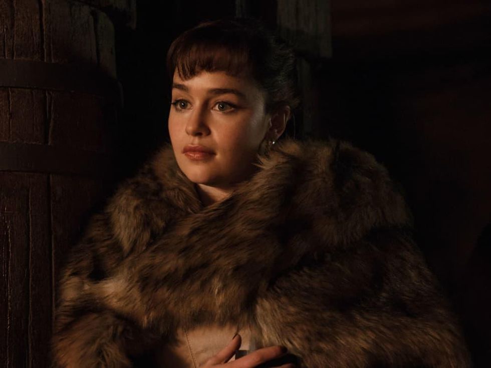 Emilia Clarke in Solo: A Star Wars Story