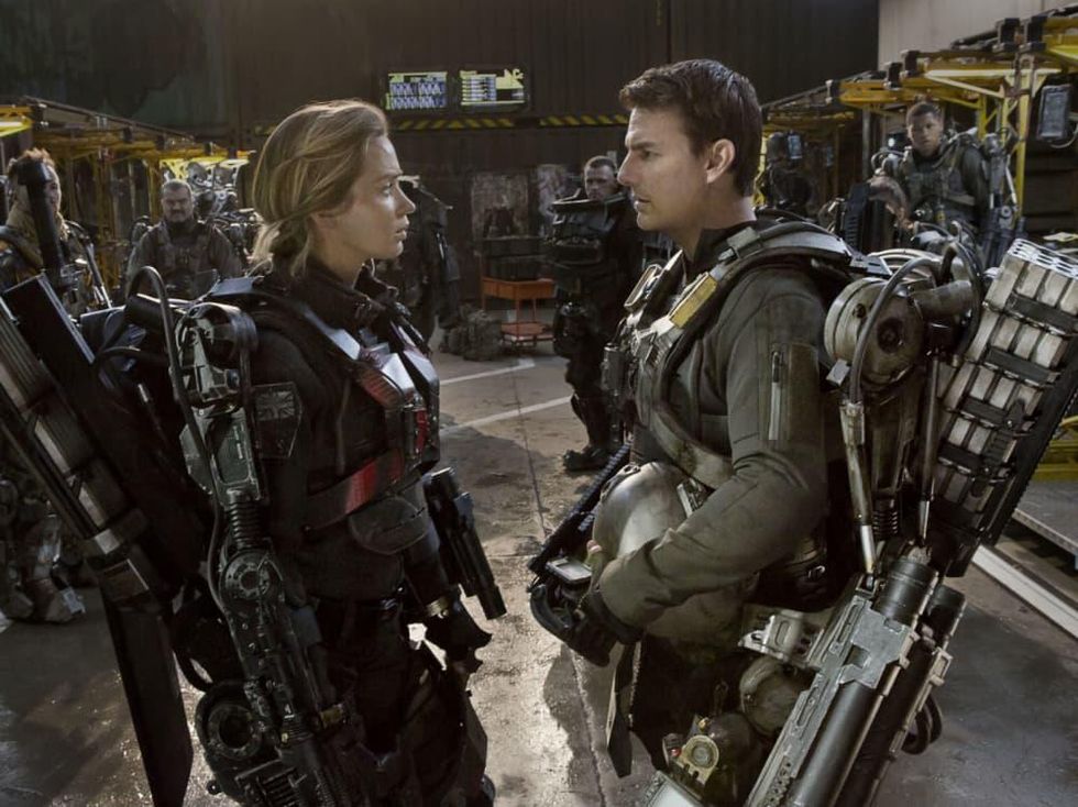 Emily Blunt and Tom Cruise in Edge of Tomorrow