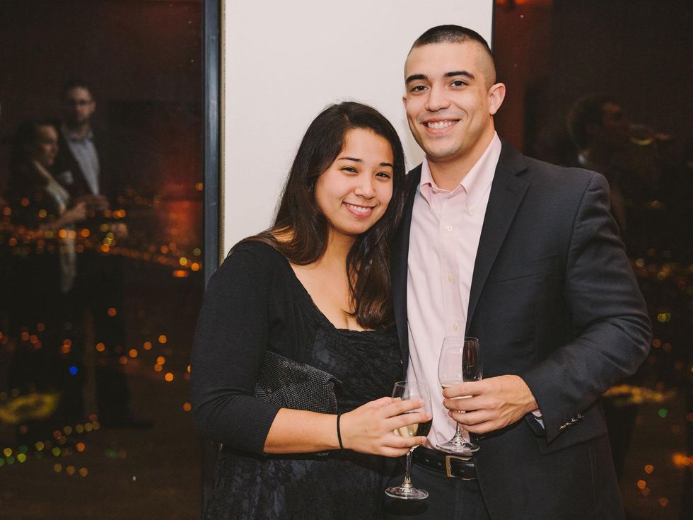 Emily Lin and Alex Saucedo at Houston Symphony Young Professionals Backstage's Luck be a Lady event November 2013