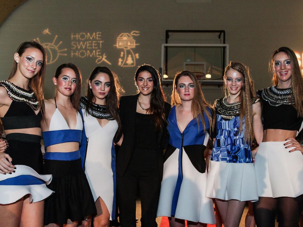 Emily Micheals and her models at the SEARCH fashion event March 2014