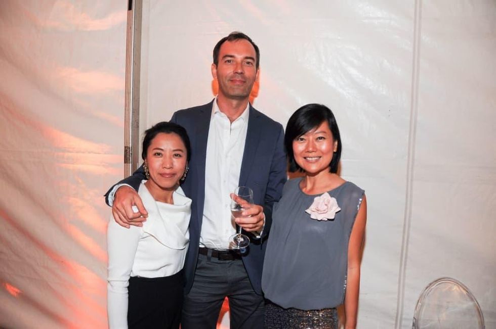 Emma Hayhood, ChristopherMazet, Kathy Mazet at Elizabeth Anthony Generations of Glamour