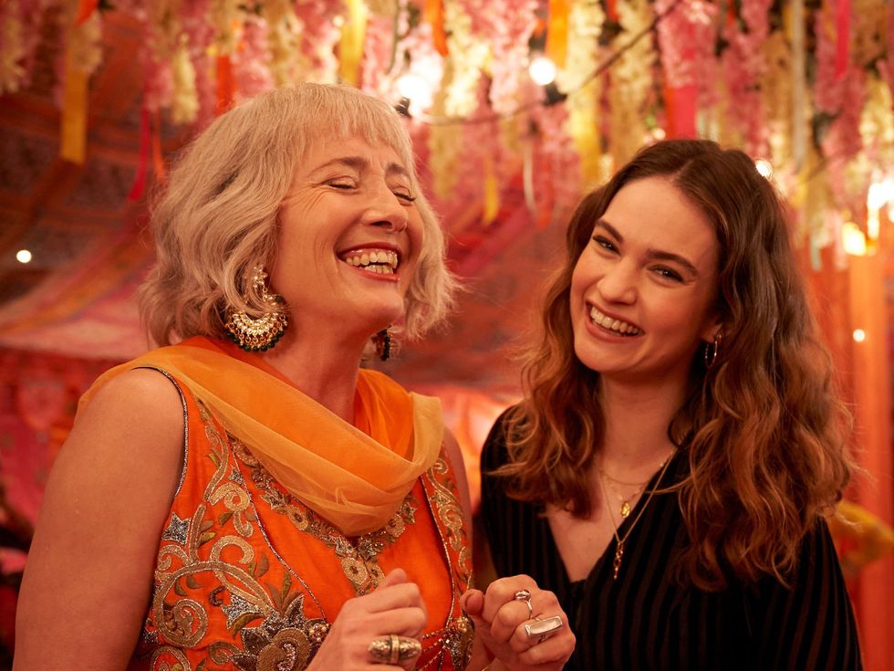 Emma Thompson and Lily James in What's Love Got to Do With It?