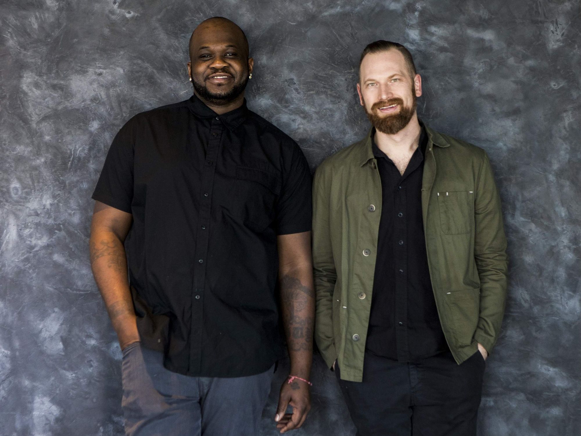 Emmer & Rye Hospitality Group chef partners Tavel Bristol-Joseph and Kevin Fink.