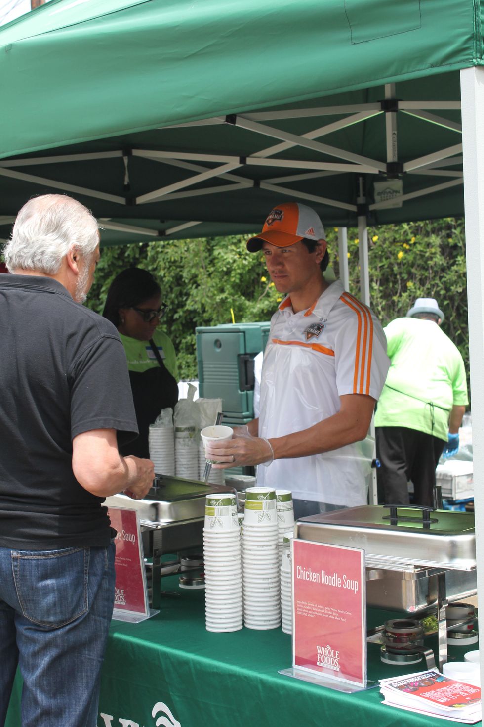 Empty Bowls event 2015 Brian Ching Dynamo 3