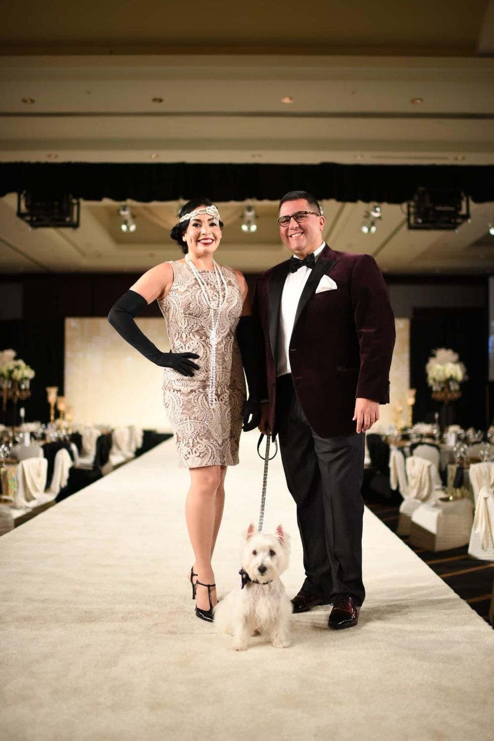 Enid Sanchez, Roland Maldonado with Dodger at CAP Gala