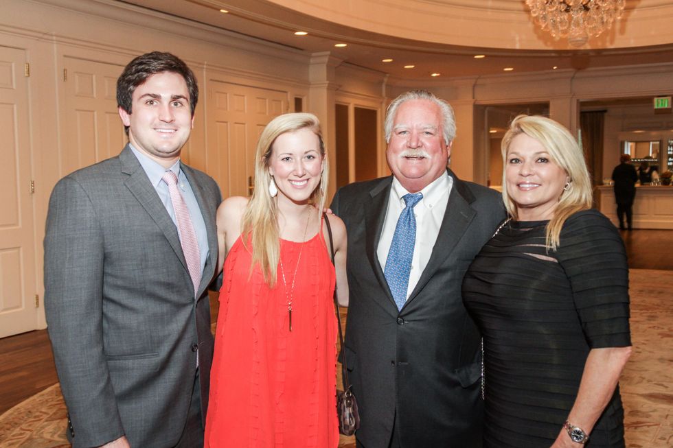 Eric and Allison Aubel, from left, and Arthur and Holly Smith at the Hospice Spirit Award dinner October 2014