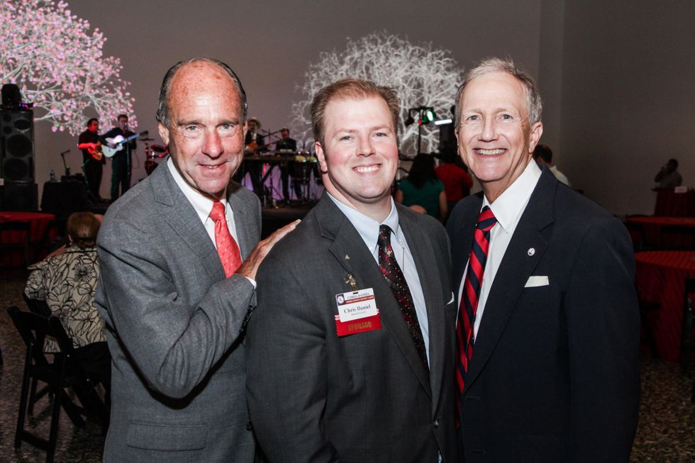 Eric Andell, from left, Chris Daniel and Vince Ryan at the Mayor's Hispanic Heritage Awards event October 2014