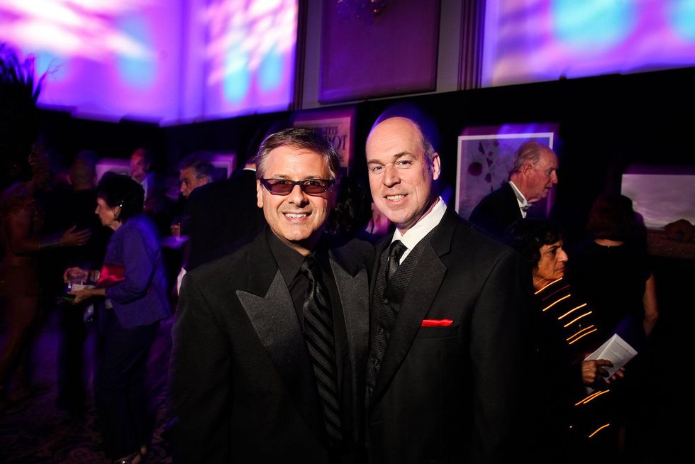 Ernie Manouse, left, and Jackson Hearn at DREAMSCAPE The Orange Show's 32nd Annual Gala November 2013