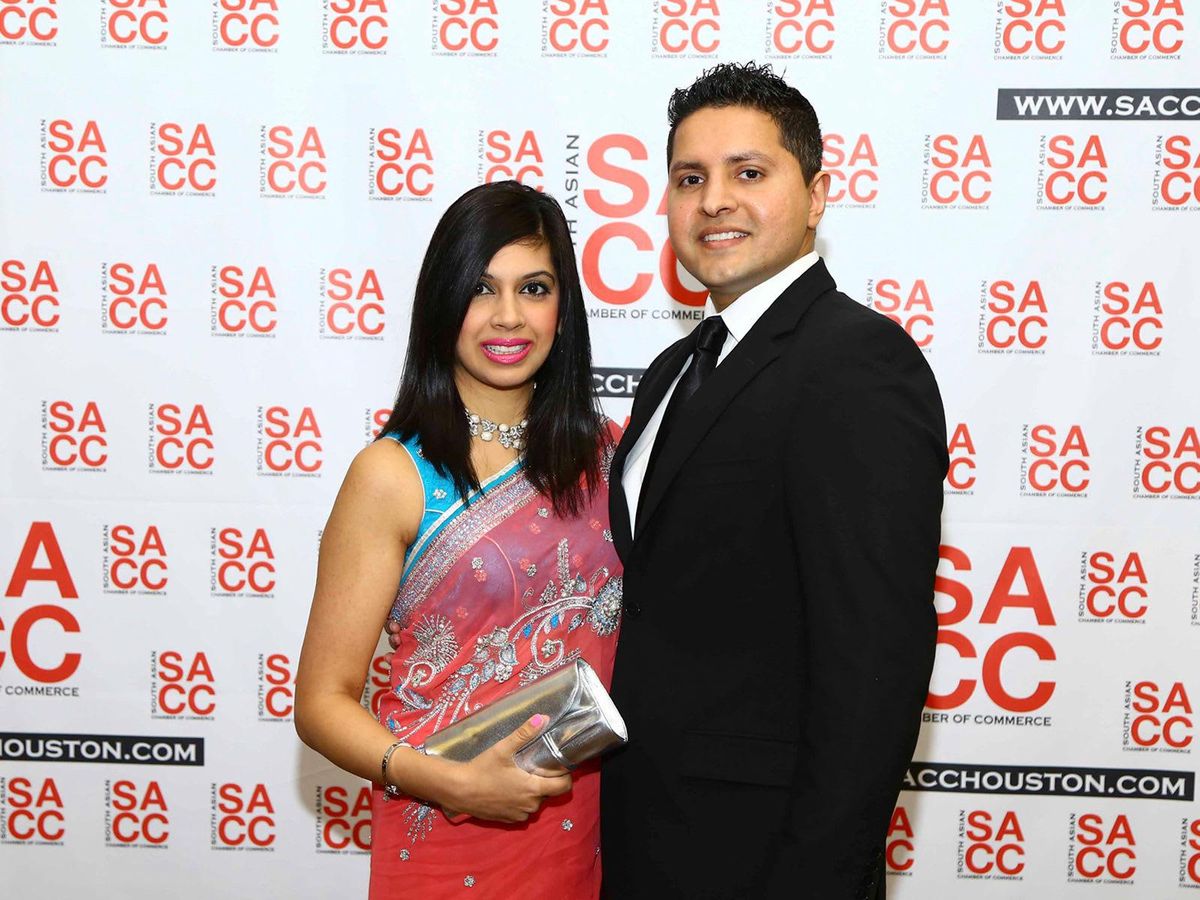 Erum Jivani Gillani and Amin Jivani at the South Asian Chamber Gala
