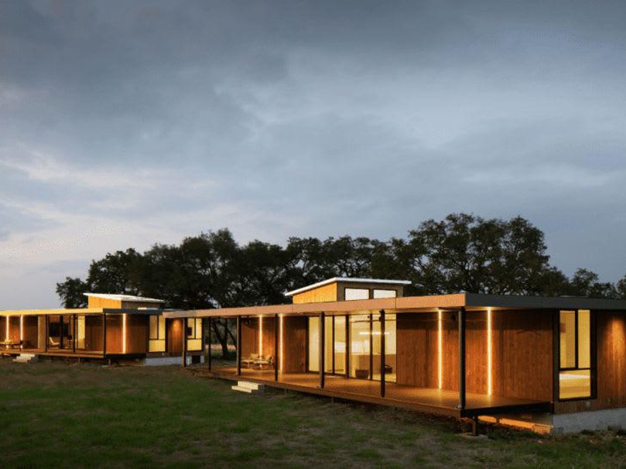 Escobedo Group in Buda uses a “panelized” construction system to prefabricate luxury homes and install within roughly five months.